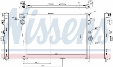 Radiators, Motora dzesēšanas sistēma NISSENS 627035 6