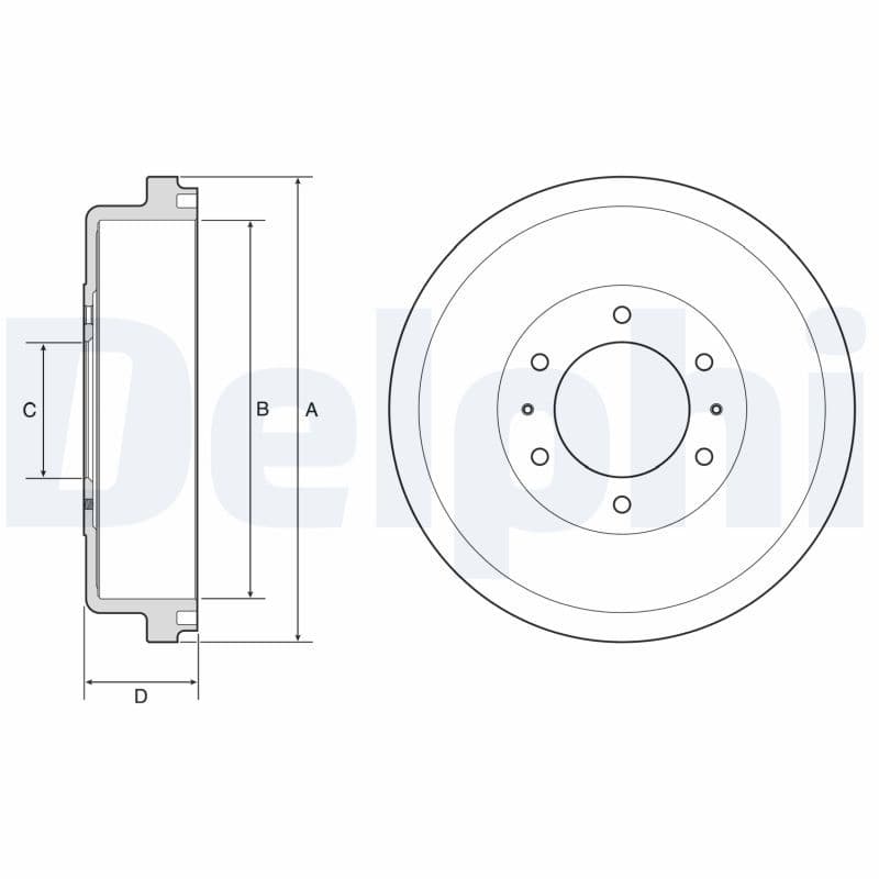 Bremžu trumulis DELPHI BF635 1