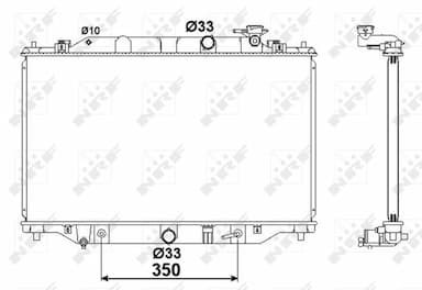 Radiators, Motora dzesēšanas sistēma NRF 58417 5