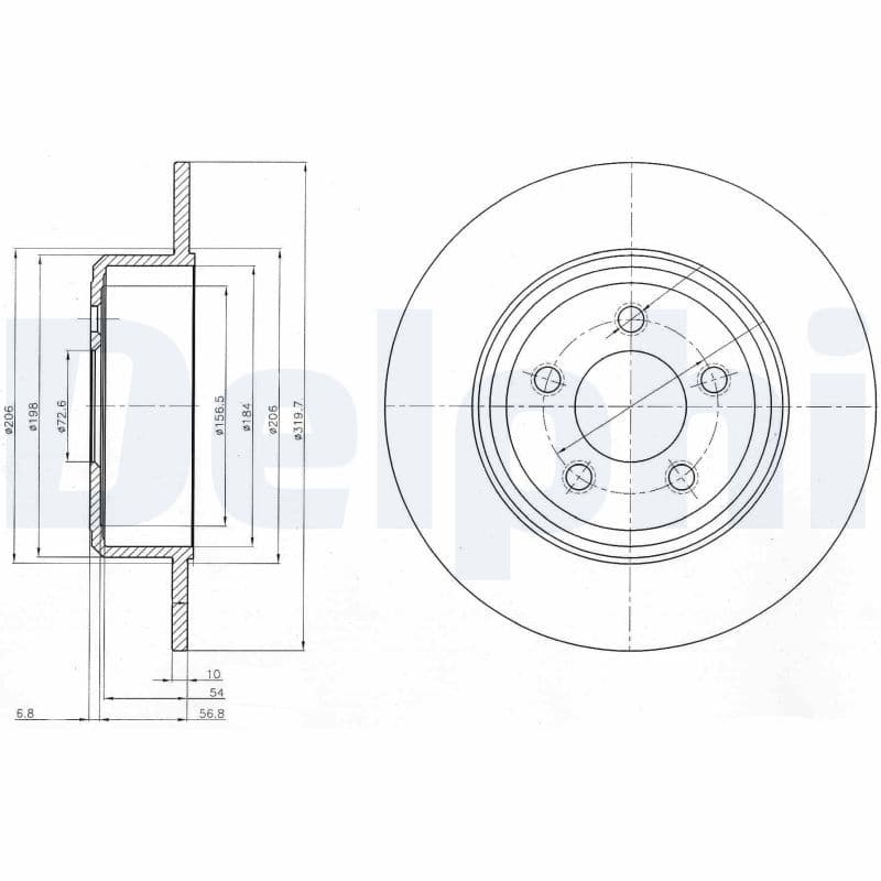 Bremžu diski DELPHI BG4074 1