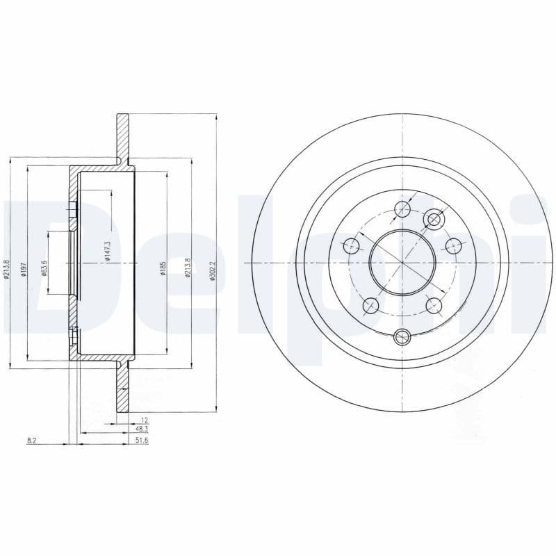 Bremžu diski DELPHI BG4124C 1