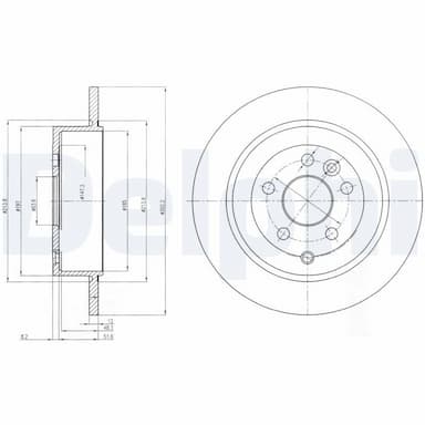 Bremžu diski DELPHI BG4124C 1