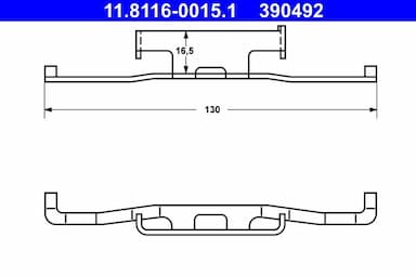 Atspere, Bremžu suports ATE 11.8116-0015.1 1