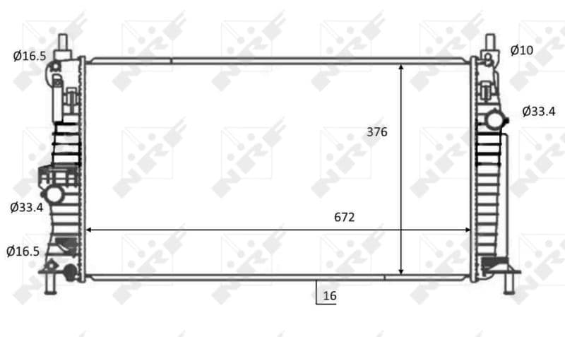 Radiators, Motora dzesēšanas sistēma NRF 59068 1