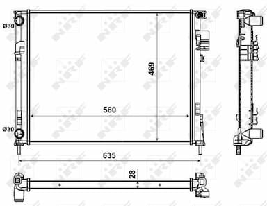 Radiators, Motora dzesēšanas sistēma NRF 58332 4