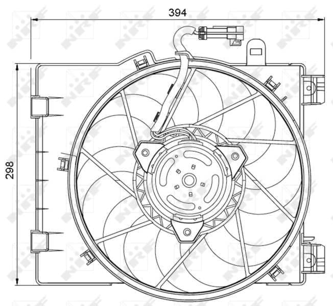 Ventilators, Motora dzesēšanas sistēma NRF 47063 1