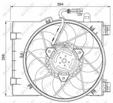 Ventilators, Motora dzesēšanas sistēma NRF 47063 1