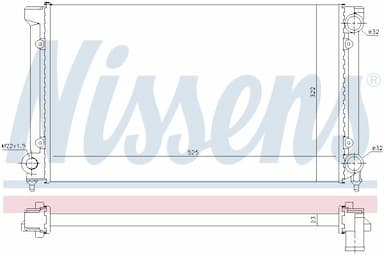 Radiators, Motora dzesēšanas sistēma NISSENS 651741 5