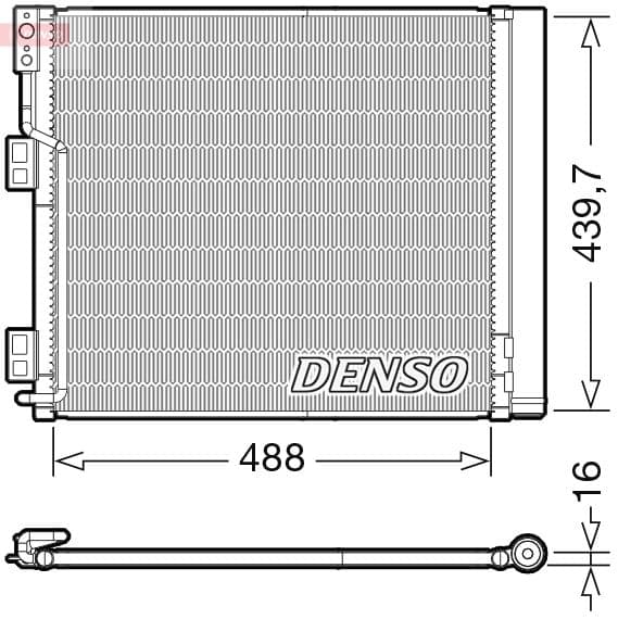 Kondensators, Gaisa kond. sistēma DENSO DCN46028 1