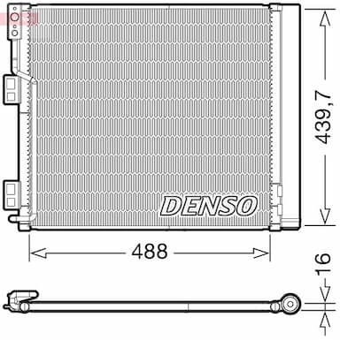 Kondensators, Gaisa kond. sistēma DENSO DCN46028 1