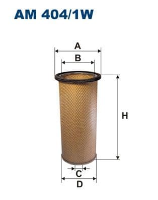 Sekundārā gaisa filtrs FILTRON AM 404/1W 1