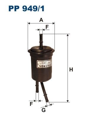 Degvielas filtrs FILTRON PP 949/1 1