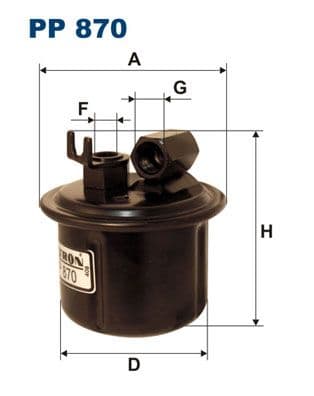 Degvielas filtrs FILTRON PP 870 1