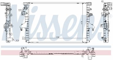 Radiators, Motora dzesēšanas sistēma NISSENS 65285 5