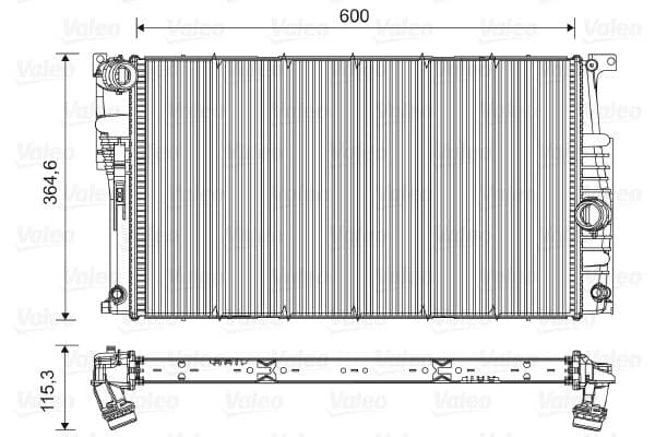 Radiators, Motora dzesēšanas sistēma VALEO 735455 1