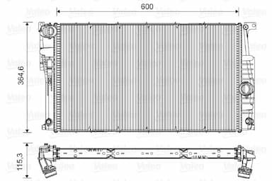 Radiators, Motora dzesēšanas sistēma VALEO 735455 1