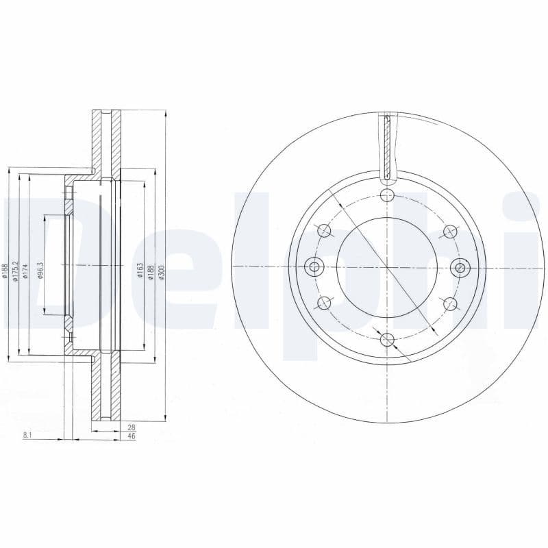 Bremžu diski DELPHI BG4137 1