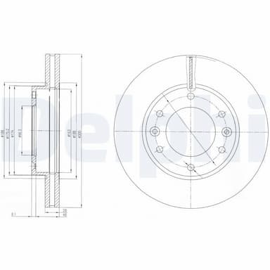 Bremžu diski DELPHI BG4137 1