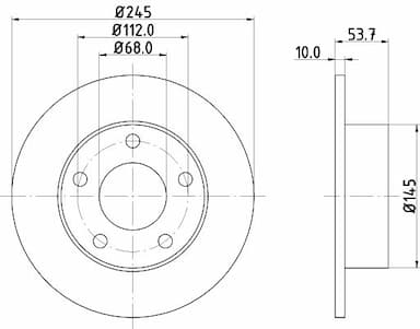 Bremžu diski HELLA 8DD 355 118-581 4