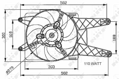 Ventilators, Motora dzesēšanas sistēma NRF 47039 4