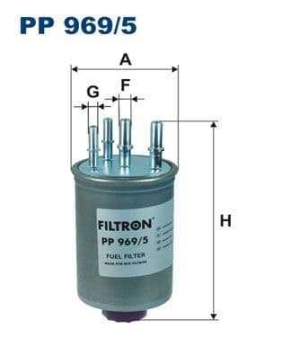 Degvielas filtrs FILTRON PP 969/5 1