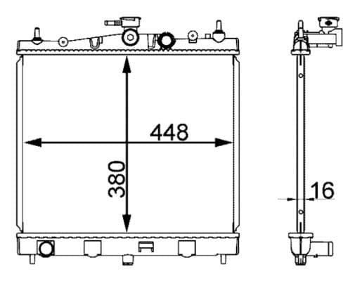 Radiators, Motora dzesēšanas sistēma MAHLE CR 2164 000S 1