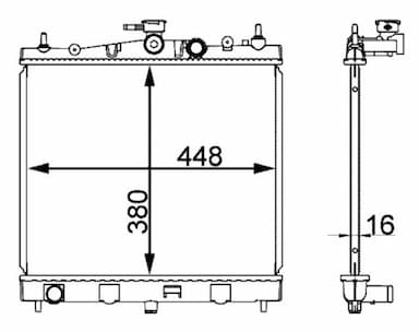 Radiators, Motora dzesēšanas sistēma MAHLE CR 2164 000S 1