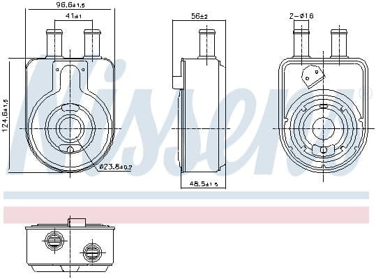 Eļļas radiators, Motoreļļa NISSENS 91448 1