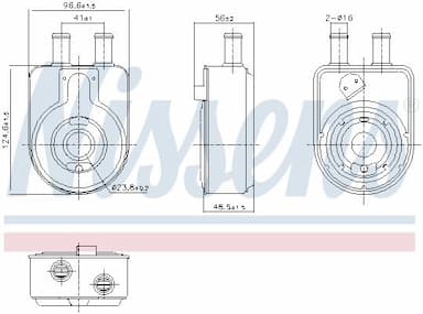 Eļļas radiators, Motoreļļa NISSENS 91448 1