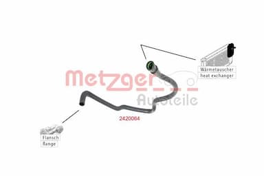 Radiatora cauruļvads METZGER 2420064 2