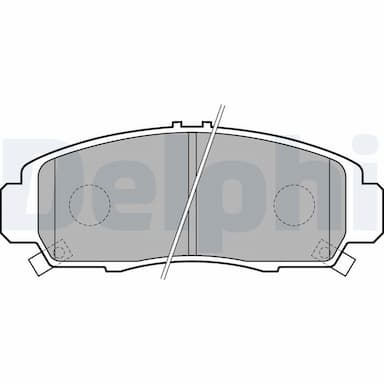 Bremžu uzliku kompl., Disku bremzes DELPHI LP1704 1