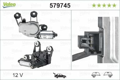 Stikla tīrītāju motors VALEO 579745 1