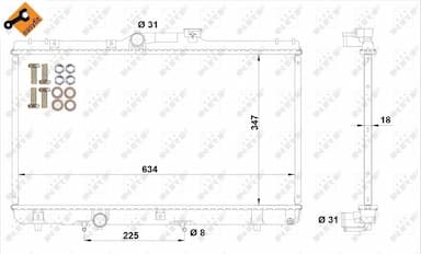 Radiators, Motora dzesēšanas sistēma NRF 517588 4