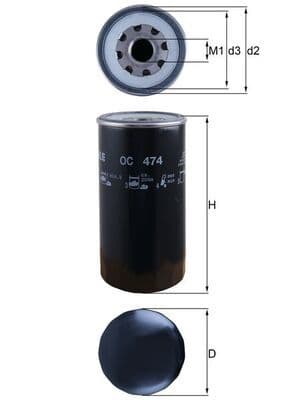 Eļļas filtrs KNECHT OC 474 2