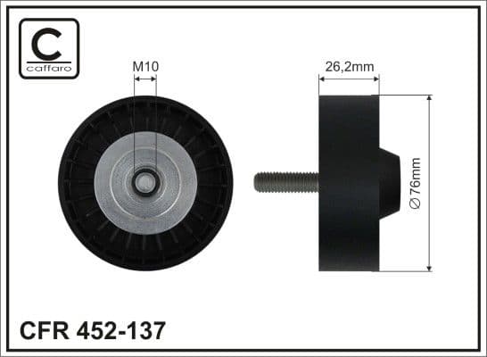 Parazīt-/Vadrullītis, Ķīļrievu siksna CAFFARO 452-137 1