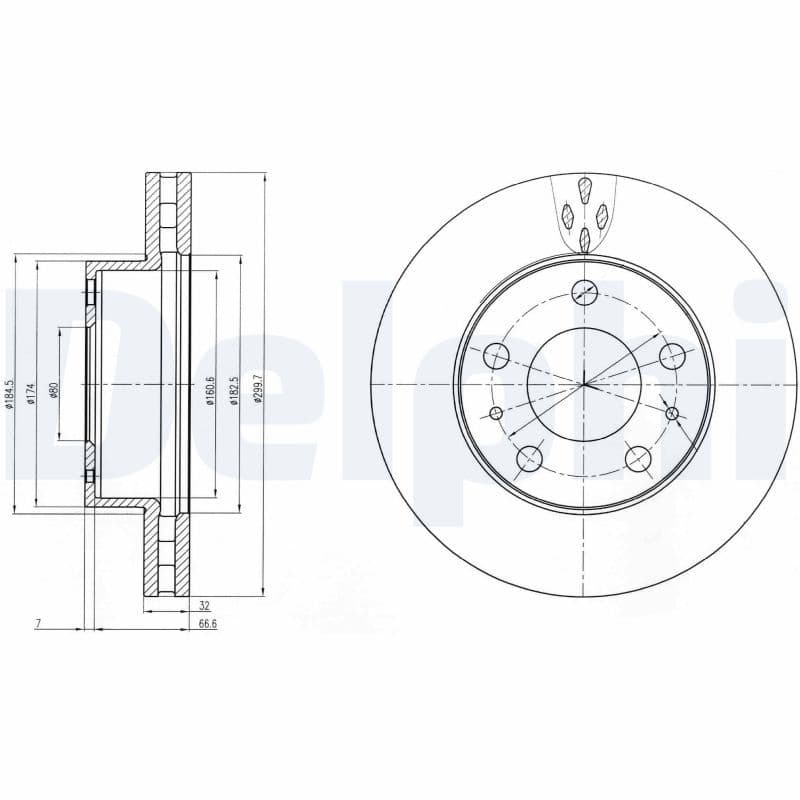 Bremžu diski DELPHI BG4060 1