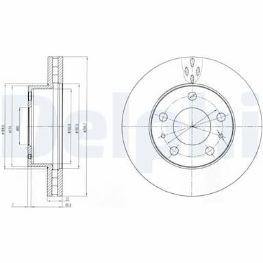 Bremžu diski DELPHI BG4060 1