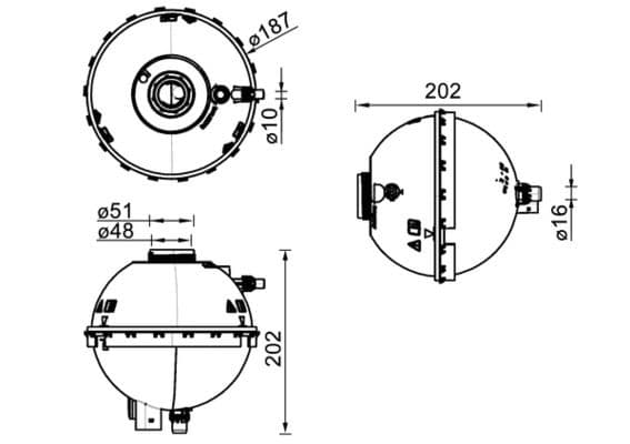 Kompensācijas tvertne, Dzesēšanas šķidrums MAHLE CRT 211 000S 1