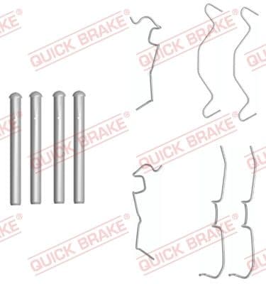 Piederumu komplekts, Disku bremžu uzlikas QUICK BRAKE 109-1650 1