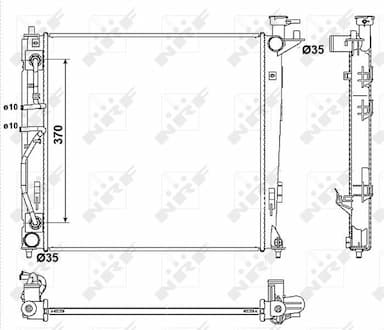 Radiators, Motora dzesēšanas sistēma NRF 53053 1