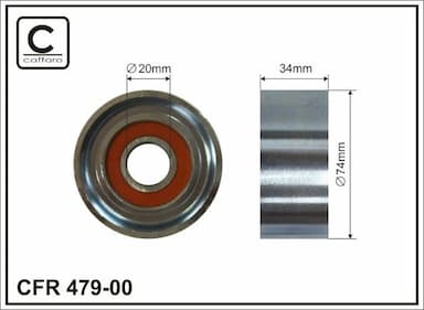 Spriegotājrullītis, Ķīļrievu siksna CAFFARO 479-00 1