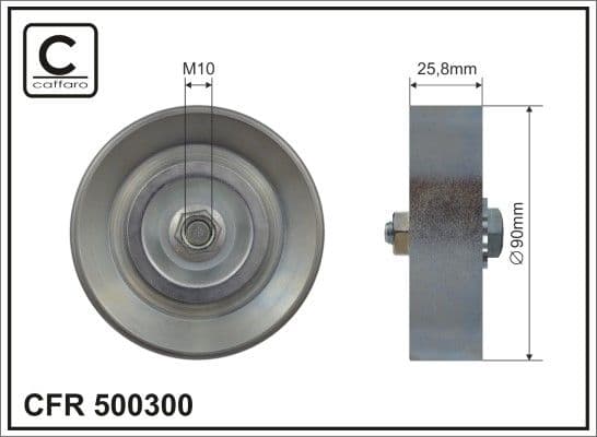 Parazīt-/Vadrullītis, Ķīļrievu siksna CAFFARO 500300 1