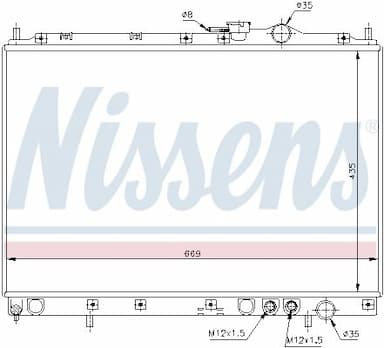 Radiators, Motora dzesēšanas sistēma NISSENS 66628 5