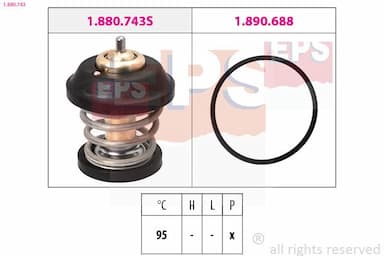 Termostats, Dzesēšanas šķidrums EPS 1.880.743 1