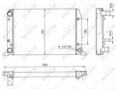 Radiators, Motora dzesēšanas sistēma NRF 50514 5