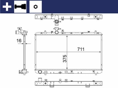 Radiators, Motora dzesēšanas sistēma MAHLE CR 1314 000S 1