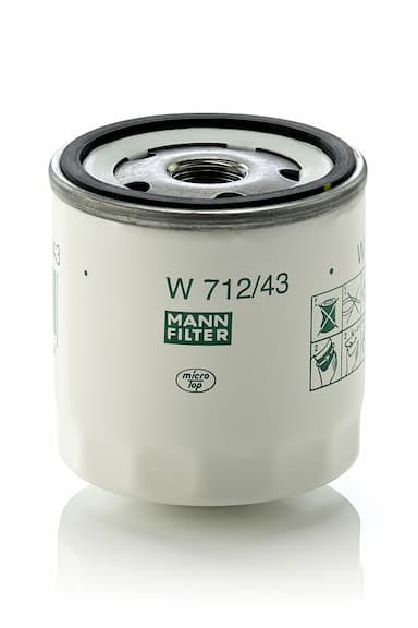 Eļļas filtrs MANN-FILTER W 712/43 1