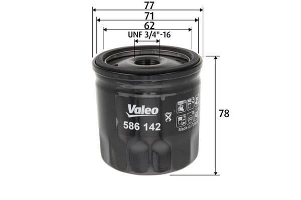 Eļļas filtrs VALEO 586142 1