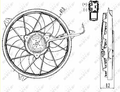 Ventilators, Motora dzesēšanas sistēma NRF 47324 3