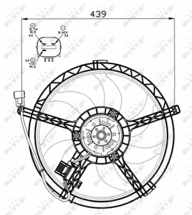 Ventilators, Motora dzesēšanas sistēma NRF 47553 3